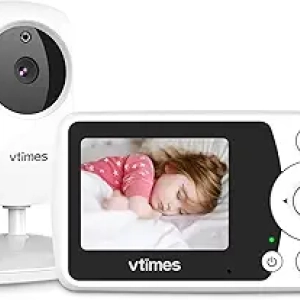 Babyphone Écran 2.4" avec Caméra et Audio - Sans WiFi - Vision Nocturne 1000ft