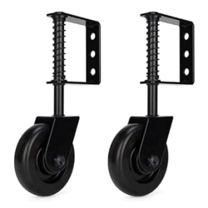 Roulette de Portail 4.3" Anti-Affaissement 200kg - Kit 2 Pièces avec Ressort