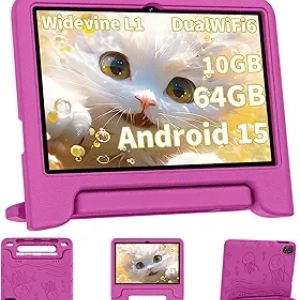 Tablette Android 14 10 pouces pour enfants - 10GB RAM, 64GB, batterie 6000mAh