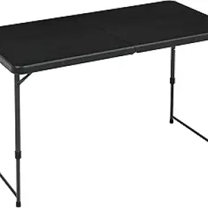 Table de Salle à Manger Pliante 4 Pieds Amazon Basics - Hauteur Ajustable