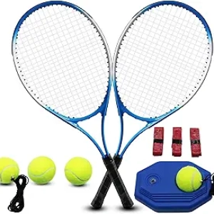 Raquettes de Tennis Adulte Set Complet 2 Joueurs - 11 Accessoires Inclus