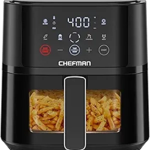 Chefman Air Fryer 4 QT - Friteuse sans Huile Compacte Noire