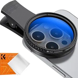 Filtre CPL 52mm K&F Concept pour iPhone - Polarisant Professionnel