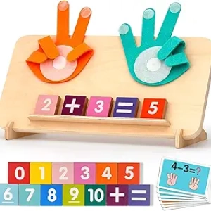 Jouets Montessori Mathématiques pour Enfants 2-5 ans - Blocs de Comptage Éducatifs