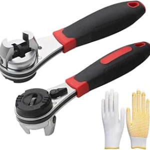 Clé à Cliquet Ajustable 6-22mm - Lot de 2 Clés Ergonomiques Professionnelles