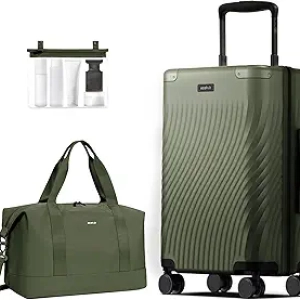 Valise Cabine Extensible ECOHUB 20" - Légère, Approuvée Compagnie Aérienne & Écologique