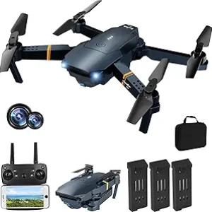 Drone avec Caméra 1080P FPV pour Adultes - Quadcopter Pliable Télécommandé