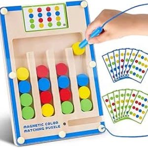 Puzzle Magnétique Montessori en Bois - Jeu Éducatif Enfant 3-7 ans