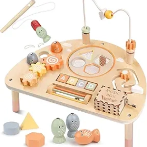 Table d'Activités 8 en 1 Montessori - Jouet Sensoriel Bébé 1-3 Ans