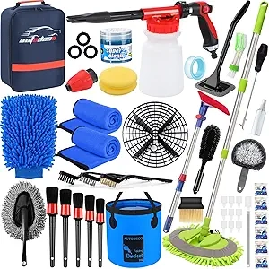 Kit Complet Lavage Auto 44 Pièces AUTODECO - Nettoyage Intérieur Extérieur