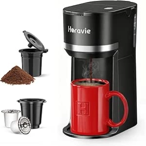 Mini Cafetière Monofiucion K-Cup et Café Moulu - Brew Rapide 120s
