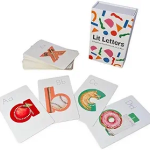 Cartes Flash Lit Letters - Apprenez l'Alphabet 2X Plus Vite avec Mnémoniques Visuels