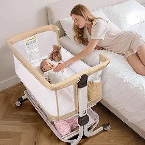 Berceau Cododo Lit Bébé Ajustable - Bassinet Portable avec Filet Respirant