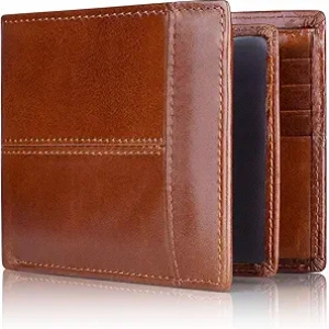 Portefeuille Homme Cuir RFID - Bifold Swallowmall 15 Emplacements Cartes