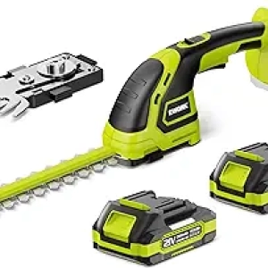 Taille-haie sans fil 21V EWORK 2-en-1 - Cisaille à gazon électrique avec batterie