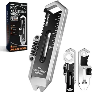 Multitool Clé Ajustable 9 en 1 Portable - Outil EDC Survie Camping Randonnée