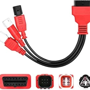 Câble Adaptateur OBD2 OBD1 Autel 3-en-1 - 16 broches vers 6/4/3 broches pour motos