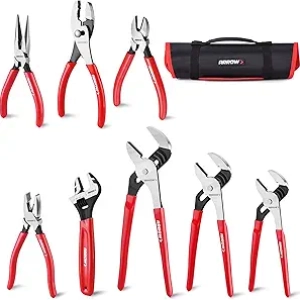 Ensemble 8 Pièces Pinces et Clé Anglaise ARROW - Mallette Portable