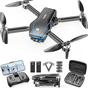 Drone 4K pour Enfants et Adultes - Moteur Brushless, Pliable avec Caméra HD