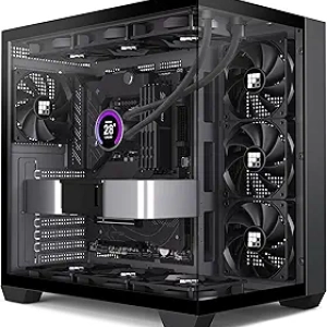Boîtier PC Gaming ATX F300 2025 - Verre panoramique 270° + 4 ventilateurs