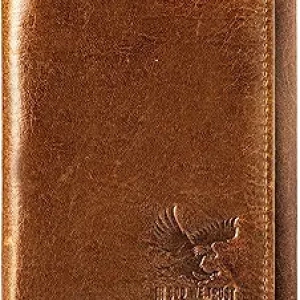 Portefeuille Homme Cuir RFID BULL GUARD - Trifold Premium Marron