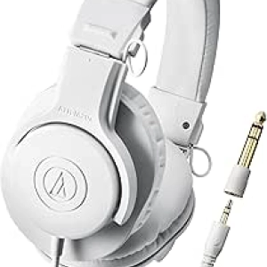 Audio-Technica ATH-M20x Casque Studio Professionnel Blanc