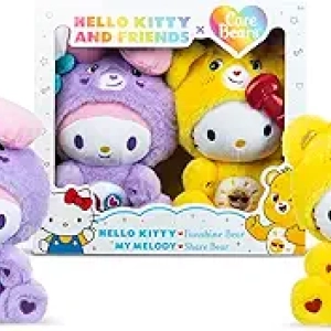 Peluche Care Bears x Hello Kitty 2 Pack - 10 cm