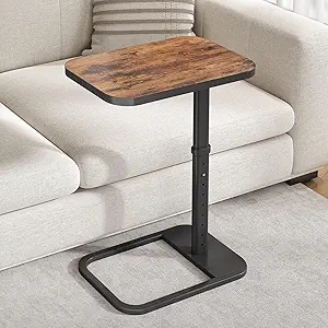 Table de Canapé Ajustable Kitstorack - Plateau Rabattable Hauteur Variable