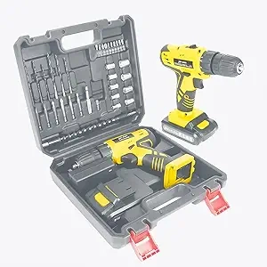 Perceuse Sans Fil 21V Jar-Owl - Kit Complet 37 Pièces avec Batterie