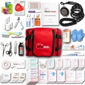 Trousse de Premiers Secours pour Chien et Chat - Kit d'Urgence Vétérinaire Complet