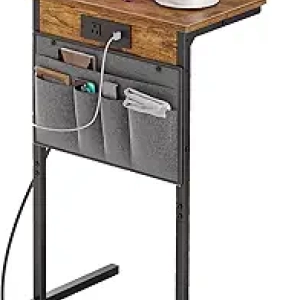 Table d'appoint C avec station de charge pour canapé - HOOBRO 28H