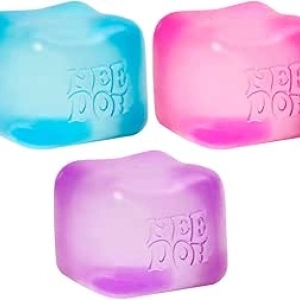 Needoh Nice Cube - Jouet sensoriel anti-stress à malaxer (Lot de 3)