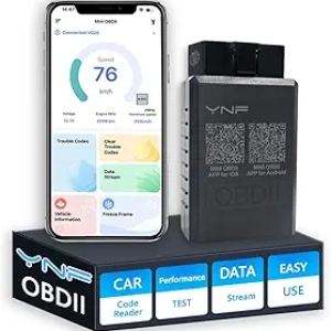 Lecteur OBD2 Bluetooth YNF - Diagnostic Auto sans Fil iOS Android