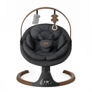 Balançoire Bébé Électrique Monamii avec Bluetooth - 5 Vitesses et Télécommande