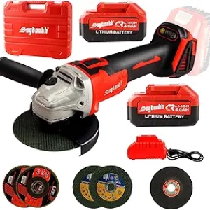 Meuleuse d'angle sans fil 21V DOGTOOTH Max - 115mm avec 2 batteries 4.0Ah