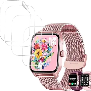 3 Pack Protecteur d'écran Hydrogel pour Montre Connectée Femme Doomixs 1.93"