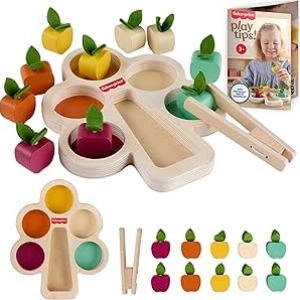 Jouet Montessori Fisher-Price Arbre à Trier en Bois - Jeu Éducatif 3+ Ans