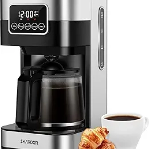 Cafetière Programmable SHARDOR 10 Tasses - Machine à Café Automatique avec Écran Tactile