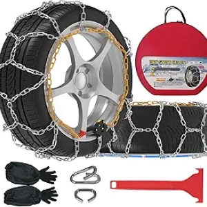 Chaînes à Neige Auto-Serrage 30s - Installation Rapide & Facile pour Voiture