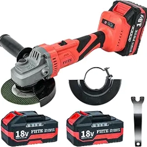 Meuleuse d'angle sans fil 10000 tr/min - 2 batteries 5.0Ah incluses