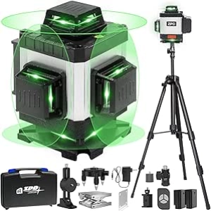 Niveau Laser 360° Automatique 16 Lignes - ZPD avec Trépied et Télécommande