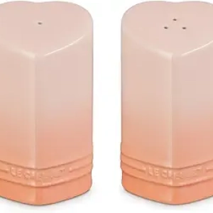 Salière Poivrière Le Creuset Cœur Pêche 4 oz - Grès Premium