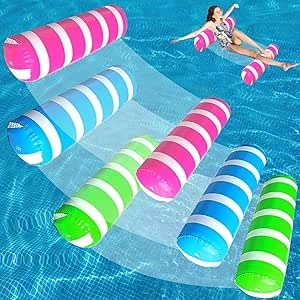 Pack de 3 Hamacs de Piscine Adulte 4-en-1 Flottants Multifonctionnels