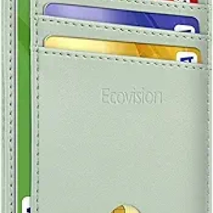 Portefeuille Slim RFID EcoVision - Porte-cartes Minimaliste Homme Femme