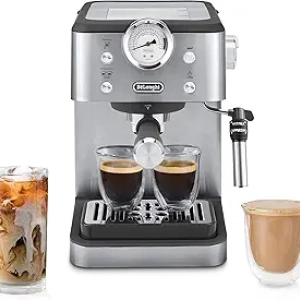Machine à Espresso De'Longhi avec Mousseur à Lait - Pompe 15 Bar