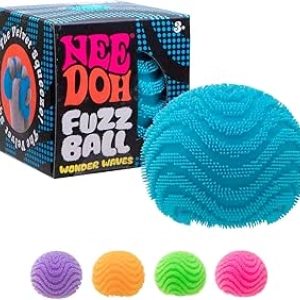 Ballon Sensoriel NeeDoh Fuzz - Jouet Tactile Velours pour Enfant