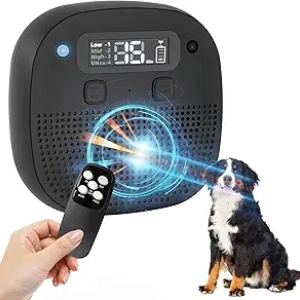 Appareil Anti-Aboiement Ultrasonique Rechargeable avec Télécommande 60ft