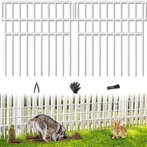 Barrière de Clôture Anti-Fouissement pour Chiens 39.5ft - 28 Panneaux Sans Creusage
