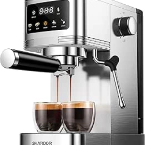 Machine à Espresso SHARDOR 20 Bar - Cappuccino, Latte & Cappuccino