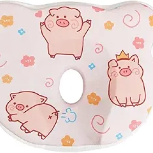 Oreiller Mousse Mémoire Bébé Rose - Ergonomique & Respirant, Lavable